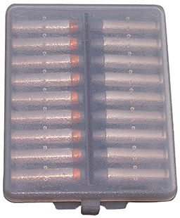 [026057100135] MTM Case-Gard W183841 Ammo-Wallet  Handgun Multi-Caliber 18rd Clear Smoke Polymer