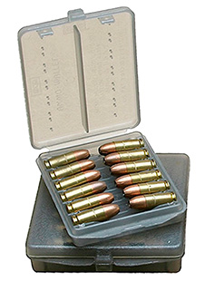 [026057100159] MTM Case-Gard W184541 Ammo Wallet  Handgun 45 ACP 18rd Clear Smoke Polymer