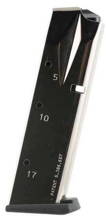 [765595440494] Mec-Gar MGSW5917N S&W  Nickel 17rd 9mm Luger for S&W 5900 Series/910/915/659