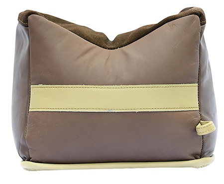 [751710504851] BenchMaster BMALBBLE Bench Bag  Rifle Large Empty Brown Leather Front Bag .55 lbs