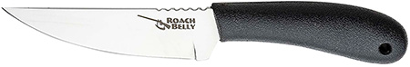 [705442006688] Cold Steel 20RBC Roach Belly  4.50" Fixed Serrated 4116 Stainless Steel Blade/Black Polypropylene Handle