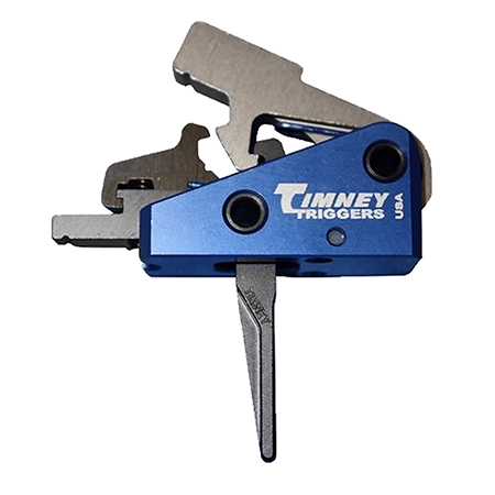 [081950663507] Timney Triggers 663SST Targa Long Trigger  Two-Stage Straight Trigger with 2 lbs Draw Weight  &  Black/Blue Finish for AR-Platform