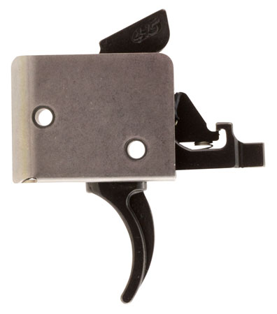 [850544004978] CMC Triggers 93502 Drop-In  Two-Stage Curved Trigger w/ 2-4 lbs Draw Weight  &  Black/Silver Finish