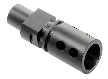 [815835017105] CMMG 57DA5BE Flash Hider  Black Steel with M12x1 LH Threads for 5.7x28mm FN PS90