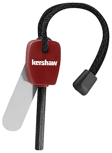 [087171101910] Kershaw 1019X Fire Starter  Red 3.10"
