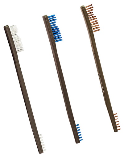 [014895316306] Otis FG3163NBBZ AP Brushes  Universal Bronze/Nylon Bristles 3 Pack