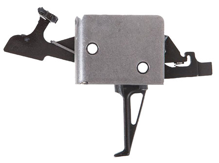 [850544004985] CMC Triggers 93504 Drop-In  Two-Stage Flat Trigger w/ 2-4 lbs Draw Weight  &  Black/Silver Finish