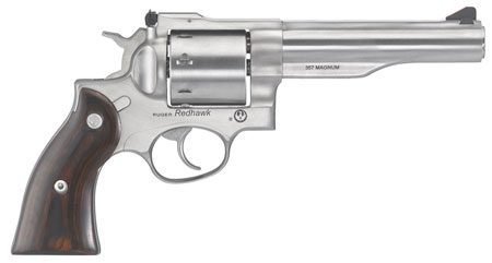 [736676050604] Ruger 5060 Redhawk  357 Mag  5.50" Barrel 8rd Triple-Locking Cylinder, Satin Stainless Steel, Hardwood Grip, Transfer Bar Safety