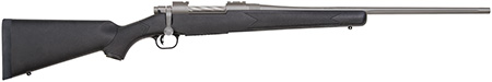 [015813280099] Mossberg 28009 Patriot  Full Size 270 Win 5+1 22" Stainless Cerakote Fluted Barrel, Stainless Cerakote Receiver Drilled  &  Tapped, Black Fixed Synthetic Stock, Right Hand
