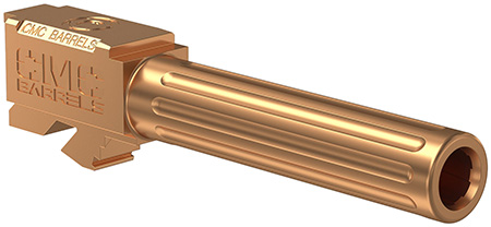 [859464006475] CMC Triggers 75524 Match Precision  9mm Luger 4.01" Fluted/Match Grade Bronze DLC Stainless Steel, Compatible w/ Glock 19 Gen3-4