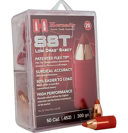 [090255672633] Hornady 67263 SST-ML  50Cal Sabot Super Shock Tip 300gr 20 Per Box/10 Case