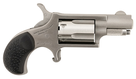 [744253001833] North American Arms 22LRGRCHS Mini-Revolver Carry Combo 22 LR 5 rd 1.13" Barrel, Stainless Steel Barrel/Cylinder/Frame, Black Rubber Grip, Includes Exclusive Holster Package