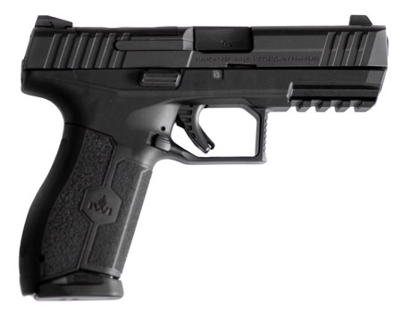 [818004020401] IWI US M9OR10 MASADA  9mm Luger 10+1 4.10" Black Button Rifled Steel Barrel/Black Optic Ready/Serrated Slide/Black Polymer Frame w/Picatinny Rail/Black Polymer Grips Ambidextrous