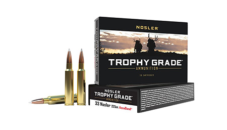 [054041600989] Nosler 60098 Trophy Grade  33Nosler 225gr Nosler AccuBond 20 Per Box/10 Case