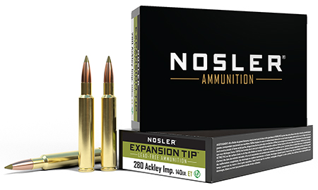 [054041400671] Nosler 40067 E-Tip  280Ackley Improved 140gr E Tip Lead Free 20 Per Box/10 Case