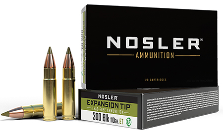 [054041406604] Nosler 40660 E-Tip  300Blackout 110gr E Tip Lead Free 20 Per Box/20 Case