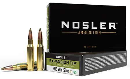 [054041400343] Nosler 40034 E-Tip  308Win 150gr E Tip Lead Free 20 Per Box/10 Case