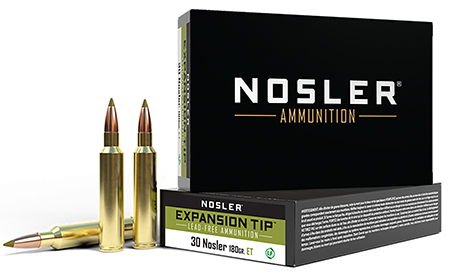 [054041403306] Nosler 40330 E-Tip  30Nosler 180gr E-Tip Lead-Free 20 Per Box/10 Case