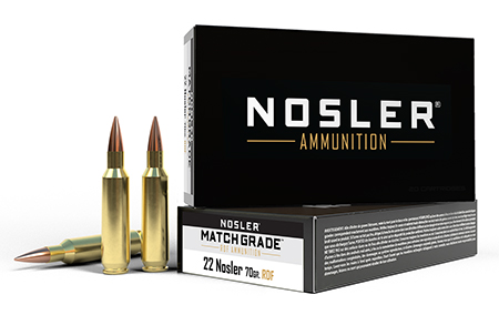 [054041601245] Nosler 60124 Match Grade RDF 22Nosler 70gr RDF Hollow Point Boat Tail 20 Per Box/10 Case