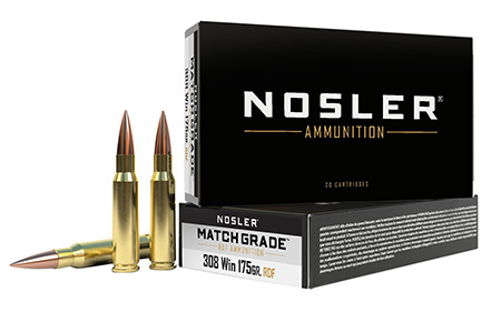 [054041601320] Nosler 60132 Match Grade RDF 308Win 175gr RDF Hollow Point Boat Tail 20 Per Box/10 Case
