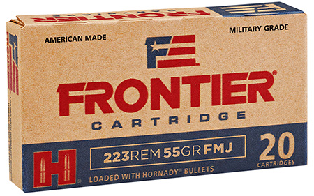 [090255711264] Frontier Cartridge FR100 Military Grade Varmint 223Rem 55gr Full Metal Jacket 20 Per Box/25 Case