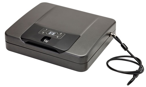 [090255981414] Hornady 98141 Rapid Safe 4800KP RFID Access Code Key Entry Black Steel Holds 1 Handgun 10.50" L x 12" W x 2.90" D