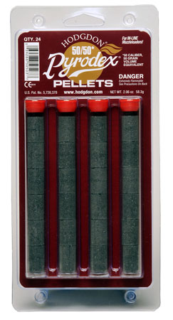 [039288505037] Hodgdon BP5050 Muzzleloading Pyrodex 50/50 Pellets 50 gr 24 Per Card