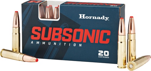 [090255808773] Hornady 80877 Subsonic Rifle 300Blackout 190gr Sub X 20 Per Box/10 Case