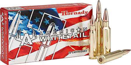 [090255822045] Hornady 82204 American Whitetail  300WSM 165gr InterLock Round Nose 20 Per Box/10 Case