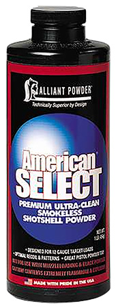 [008307700012] Alliant Powder AMERICAN Shotshell Powder American Select Shotgun Multi-Gauge 1 lb