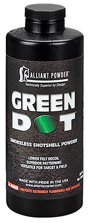 [008307105015] Alliant Powder GREENDOT Shotshell Powder Green Dot Shotgun Multi-Gauge Gauge 1 lb