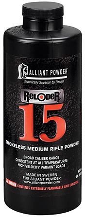 [008307602019] Alliant Powder RELODER15 Rifle Powder Reloder 15 Rifle Multi-Caliber Medium Rifle 1 lb