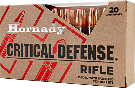 [090255809206] Hornady 80920 Critical Defense  308Win 155gr Flex Tip eXpanding 20 Per Box/10 Case