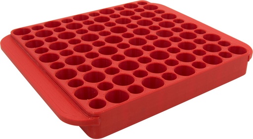 [090255800425] Hornady 480042 Magnum Reloading Block Red Multi Caliber Plastic 50rd