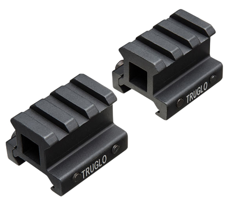 [788130018255] TruGlo TG8982B Picatinny Riser Mount  Matte Black Anodized