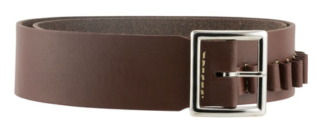 [021771047162] Hunter Company 1451L Cartridge Belt  Antique Brown Leather 45 Cal 25rd Pistol 40-45"