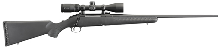 [736676169344] Ruger 16934 American  Full Size 308 Win 4+1 22" Matte Black Steel Barrel, Matte Black  Alloy Steel Receiver w/Picatinny Rail, Black Fixed Synthetic Stock, Vortex Crossfire II 3-9x40mm