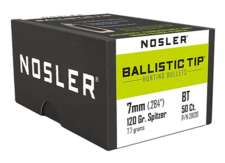 [054041281201] Nosler 28120 Ballistic Tip  7mm 120gr Spitzer 50/Box