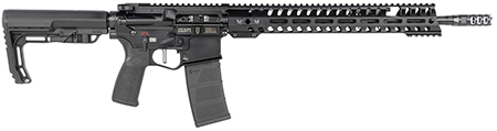 [847313008565] Patriot Ordnance Factory 00856 Renegade +  5.56x45mm NATO 16.50" 30+1 Black Hard Coat Anodized Black Nitride 6 Position MFT Stock Black Polymer Grip