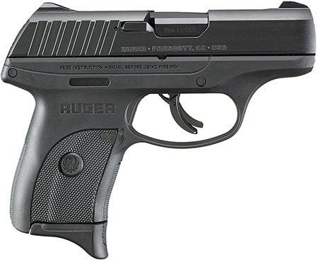 [736676032839] Ruger 3283 EC9s  9mm Luger 7+1 3.12" Black Oxide Steel Barrel, Black Oxide Serrated Steel Slide, Black Polymer Frame, Black Polymer Grip