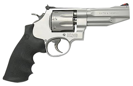 [022188780147] Smith  &  Wesson 178014 Model 627 Pro *CA Compliant N-Frame 357 Mag 8 Shot 4" Matte Stainless Steel Barrel, Stainless Cylinder, Matte Stainless Steel Frame, Black Finger Grooved Grip, Exposed Hammer