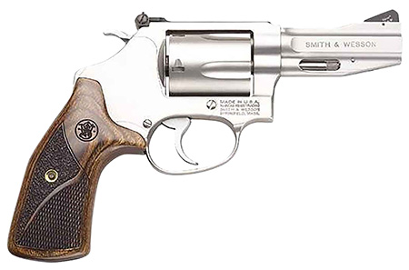 [022188780130] Smith  &  Wesson 178013 Model 60 Performance Center Pro  357 Mag or 38 S&W Spl +P 5 Shot 3" Stainless Steel/Cylinder, Satin Stainless Steel J-Frame, Ergonomic Wood Grip, Internal Lock