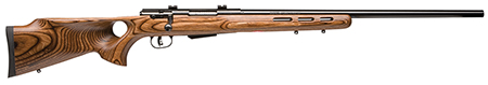 [011356185280] Savage Arms 18528 25 Lightweight Varminter-T 223 Rem 4+1 Cap 24" Matte Black Rec/Barrel Natural Brown Laminate Fixed Thumbhole Stock Right Hand (Full Size) with Detachable Box Magazine