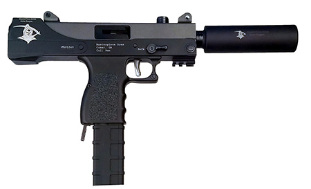 [646437328234] MasterPiece Arms 30TGR Defender Top Cocking 9mm Luger 5.50" 30+1 Black Cerakote