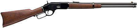 [048702010408] Winchester Repeating Arms 534255140 Model 1873 Carbine Full Size 44-40 Win 10+1 20" Brushed Polish Blued Sporter Barrel, Brushed Polish Blued Steel Receiver, Black Walnut Straight Grip Stock