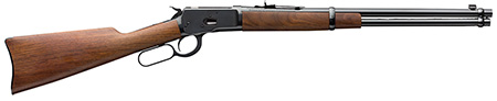 [048702119637] Winchester Repeating Arms 534177137 Model 1892 Carbine Full Size 357 Mag 10+1 20" Brushed Polish Blued Steel Barrel, Drilled  &  Tapped Steel Receiver, Black Walnut Straight Grip Wood Stock