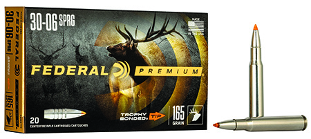 [029465099565] Federal P3006TT2 Premium  30-06Springfield 165gr Trophy Bonded Tip 20 Per Box/10 Case
