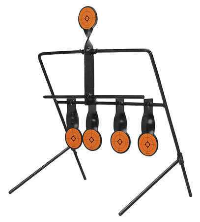 [661120205852] Caldwell 820585  Resetting Target Airgun AR500 Steel Black/Orange Impact Enhancement Motion 1.50"