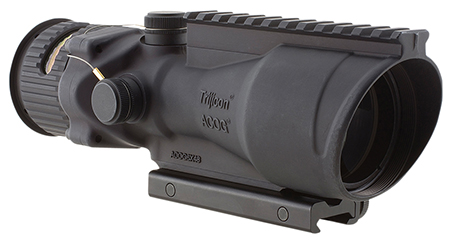[719307302389] Trijicon 100012 ACOG  Black Hardcoat Anodized 6x 48mm Illuminated Amber Chevron .223/5.56 BDC Reticle