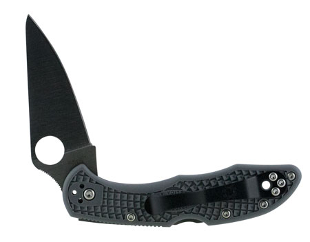 [716104003075] Spyderco C11FPGY Delica 4 Lightweight 2.88" Folding Drop Point Plain VG-10 SS Blade Gray FRN Handle Includes Pocket Clip